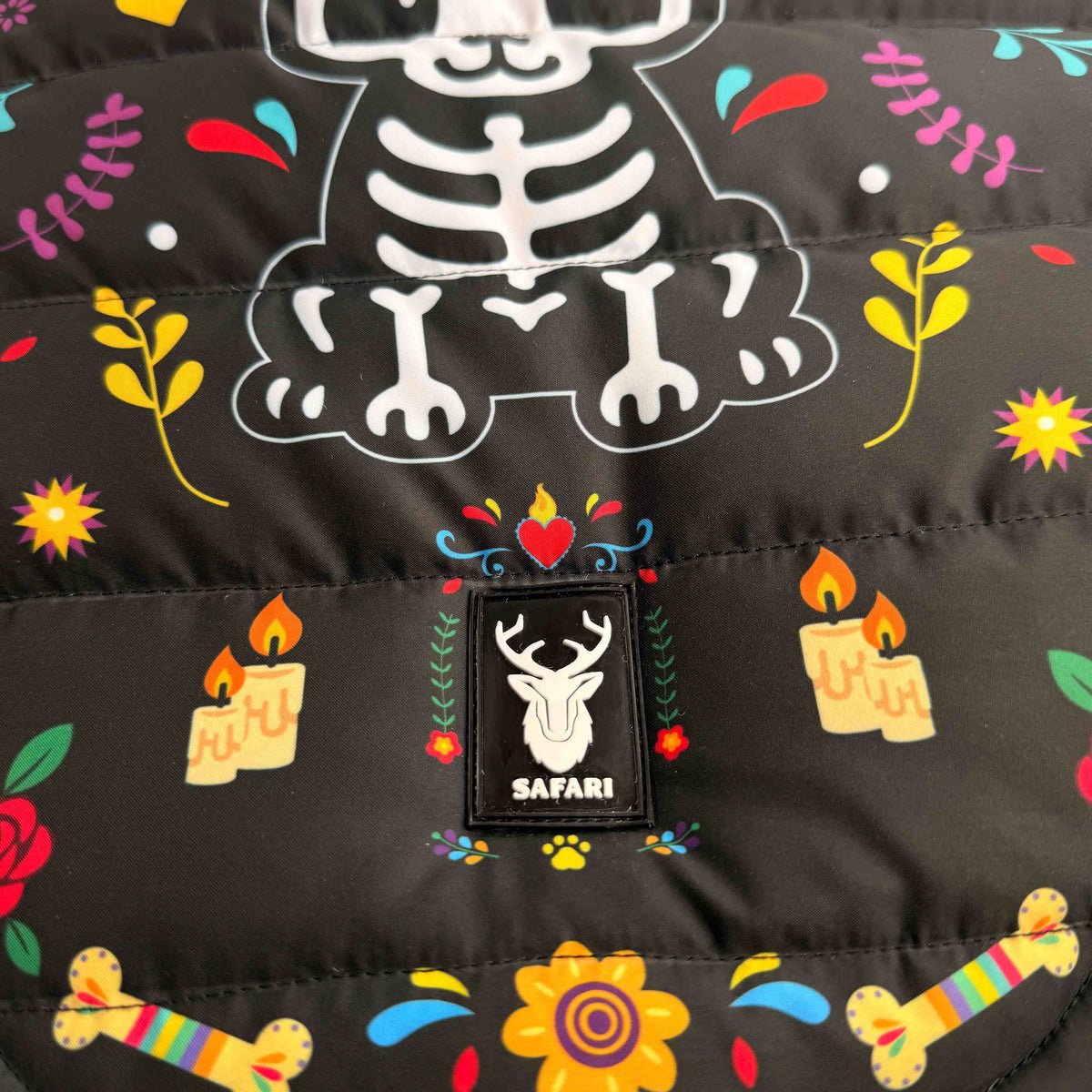 Chaleco Mascota dia de muertos Perro Negro