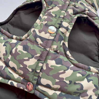 Chaleco Mascota Camuflado verde