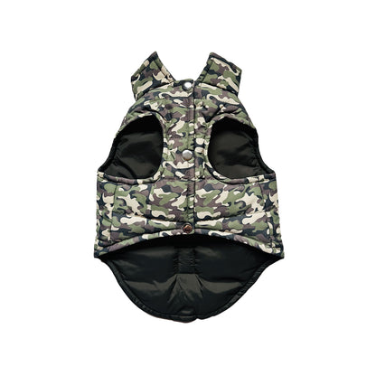 Chaleco Mascota Camuflado verde