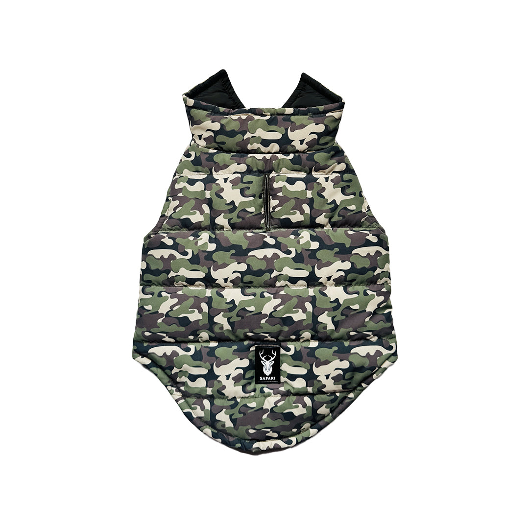 Chaleco Mascota Camuflado verde