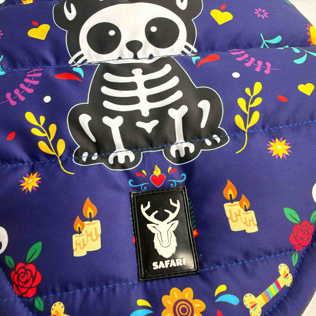 Chaleco Mascota dia de muertos Perro Azul