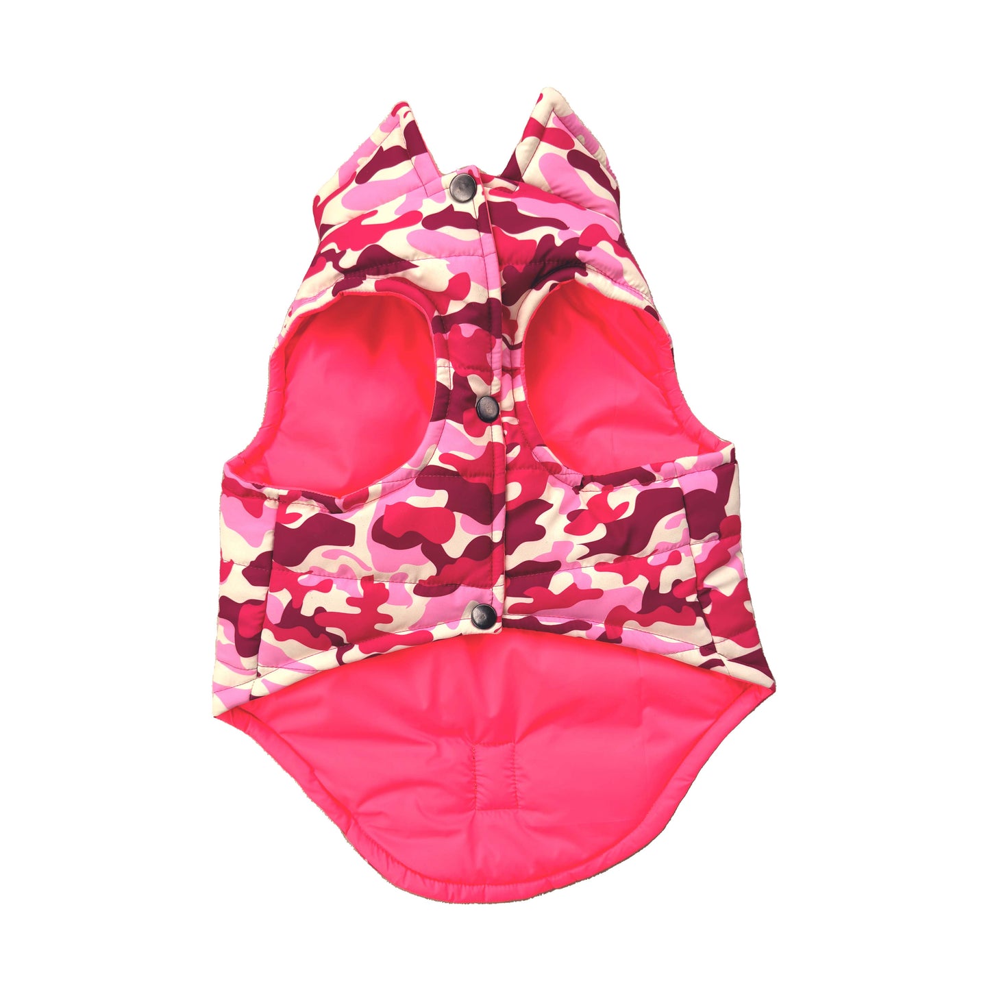 Chaleco Mascota Camuflado Rosado