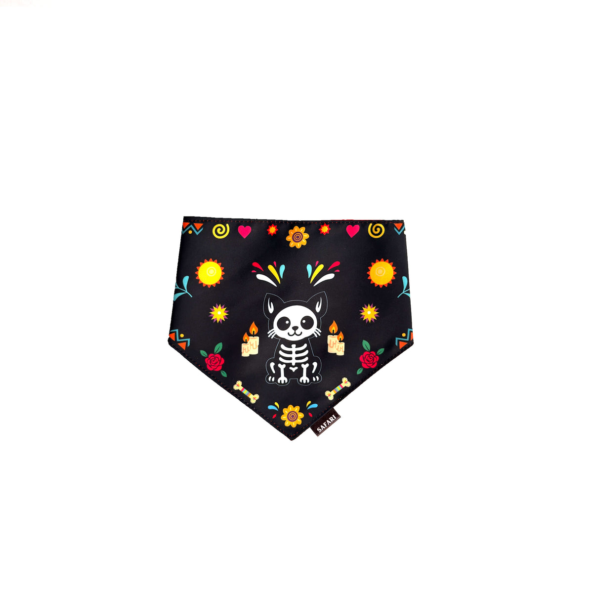 Pañoleta  Mascota Dia muertos Negra