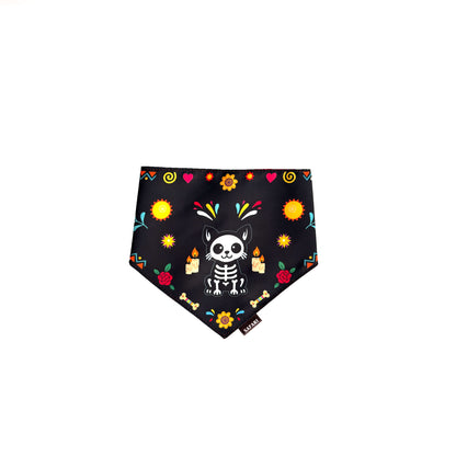 Pañoleta  Mascota Dia muertos Negra