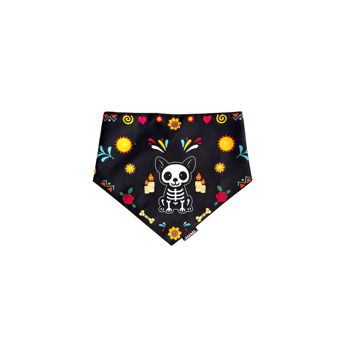Pañoleta  Mascota Dia muertos Negra